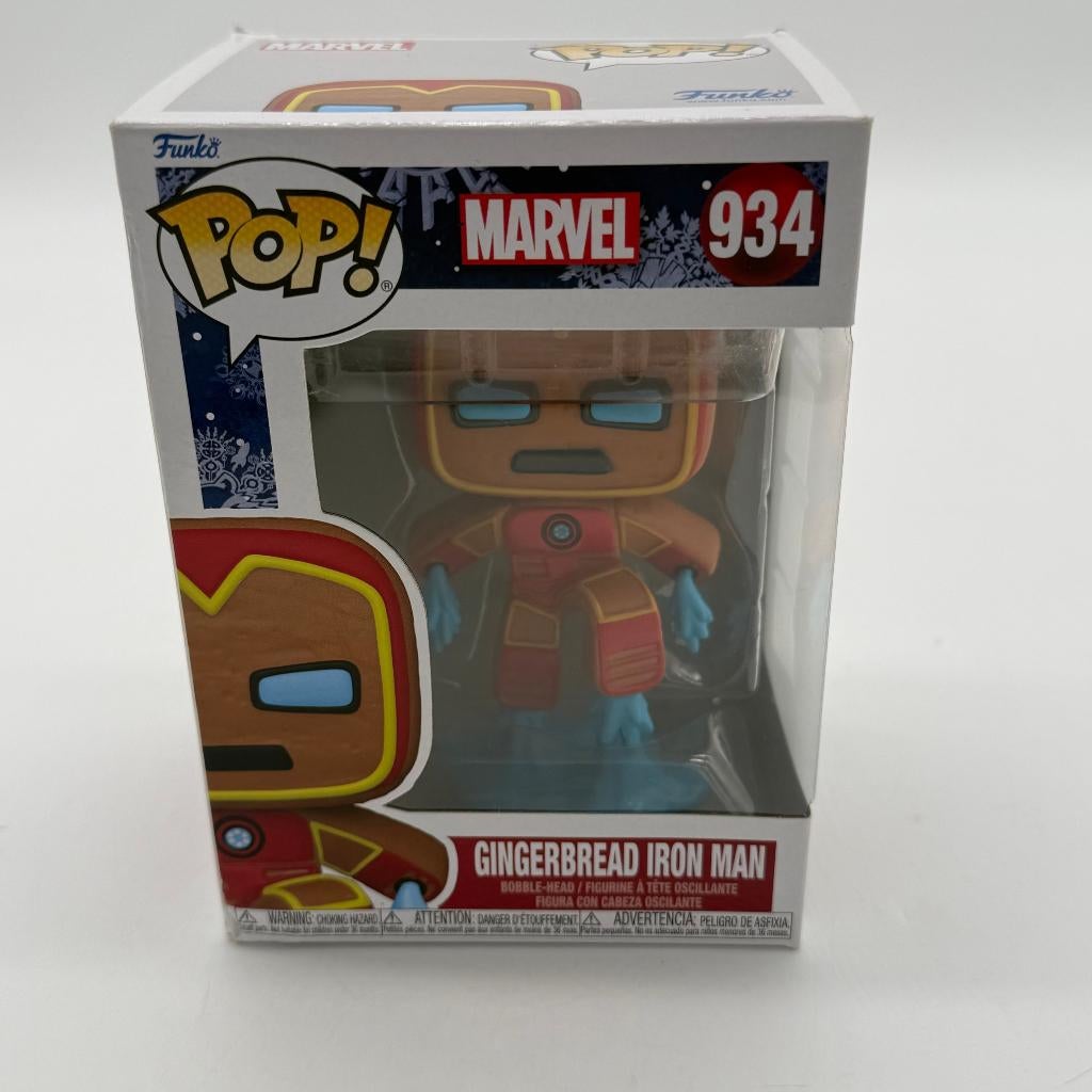 Funko Pop Marvel Gingerbread Iron Man, Ophalen of Verzenden, Nieuw