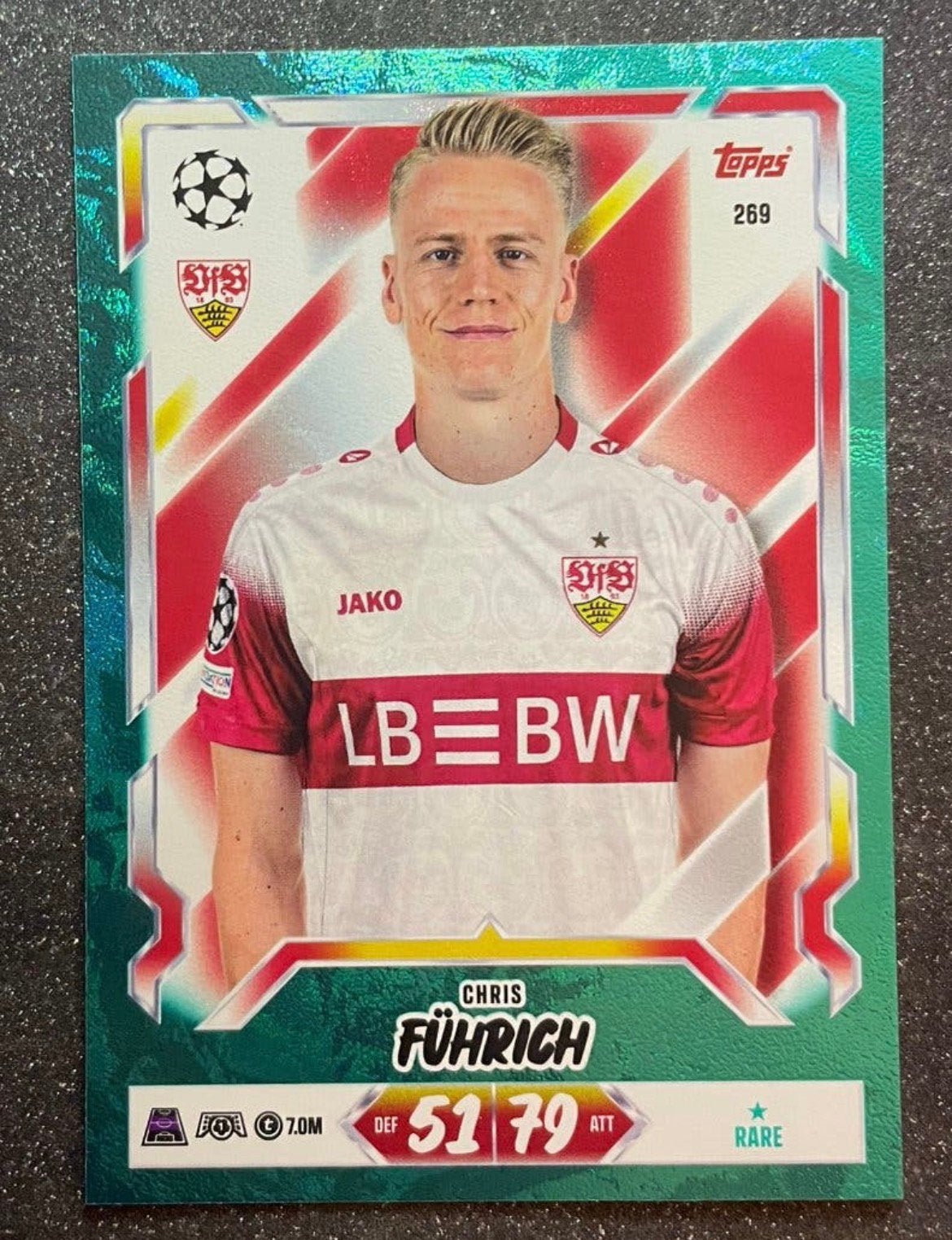 Topps MA 26/27   BLUE PARALLEL   FÜHRICH   VfB STUTTGART, Verzenden, Zo goed als nieuw, Plaatje
