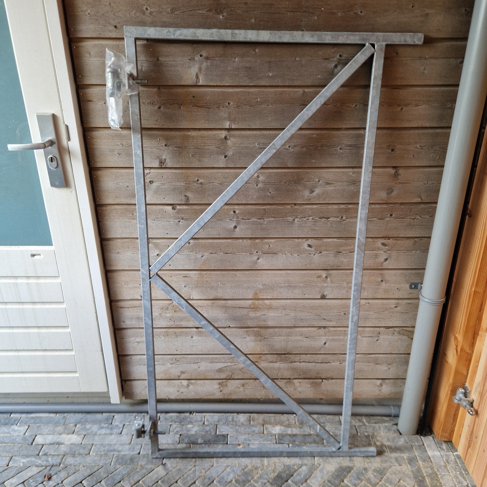 Metalen hekwerkpoort - 150x90 cm, Ophalen, Met poort, Gebruikt, Tuinhek