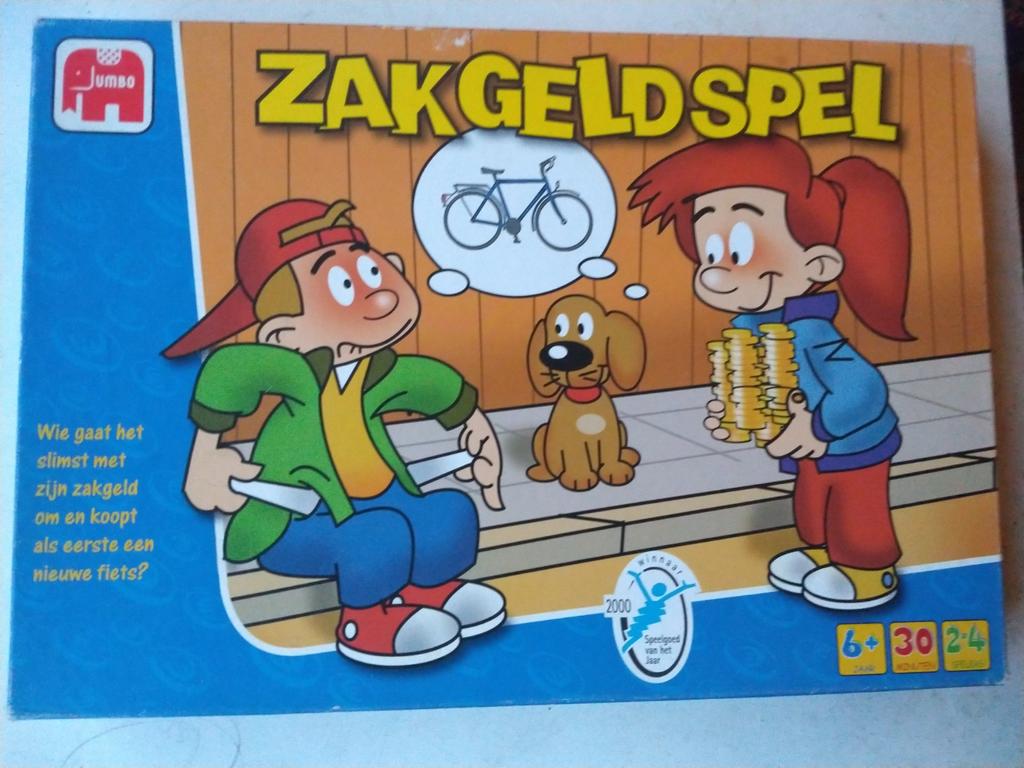 Zakgeld spel, Hobby en Vrije tijd, Gezelschapsspellen | Bordspellen, Drie of vier spelers, Ophalen of Verzenden, Gebruikt, Jumbo