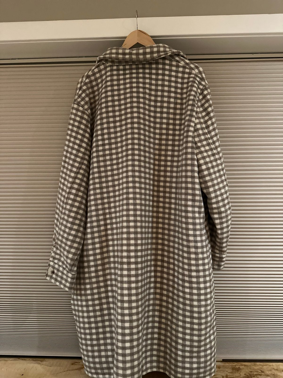 Nieuwe warme geruite jas met wol van Norah maat 48, Kleding | Dames, Ophalen of Verzenden, Nieuw, Maat 46/48 (XL) of groter, Bruin