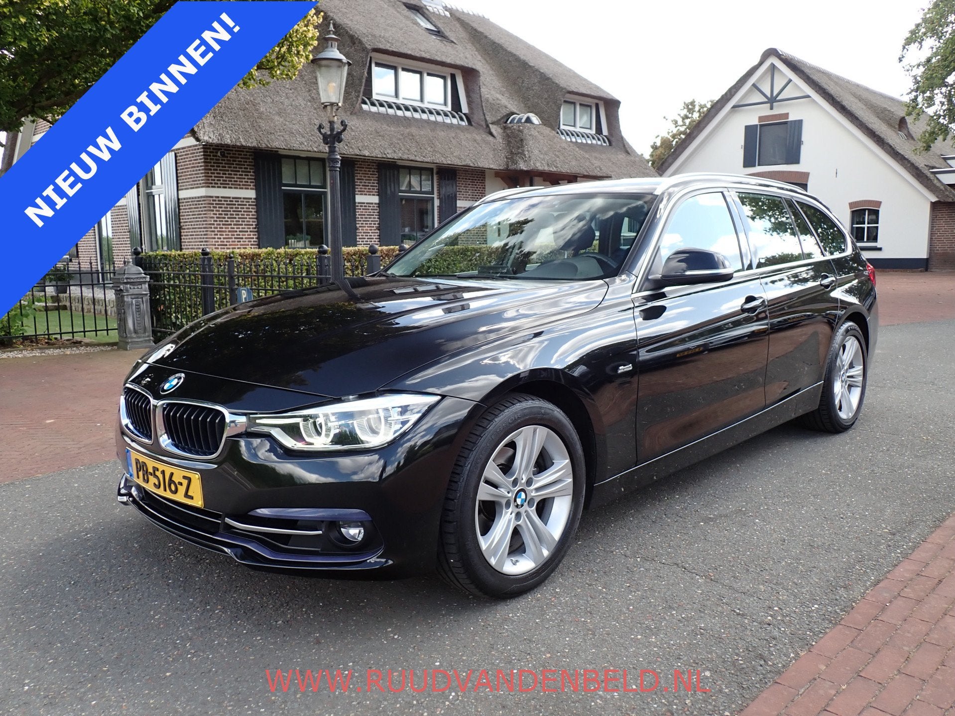 BMW 3 Serie Touring 320i SPORTLINE TREKHAAK / SPORTSTOEL / C, 1998 cc, 4 cilinders, Zwart, Origineel Nederlands