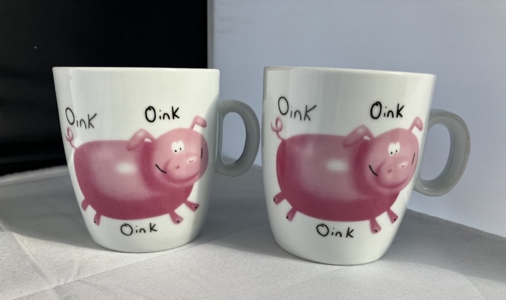 Kopjes varkentjes (prijs incl. verzend), Gebruikt, Verzenden, Overige stijlen, Kop(pen) en/of Schotel(s)
