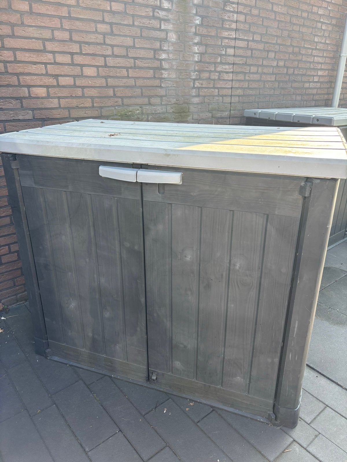 Keter Store It Out Lounge Shed 146x82x125cm - Kussenbox, Tuin en Terras, Ophalen, Gebruikt, Kunststof, Overige typen