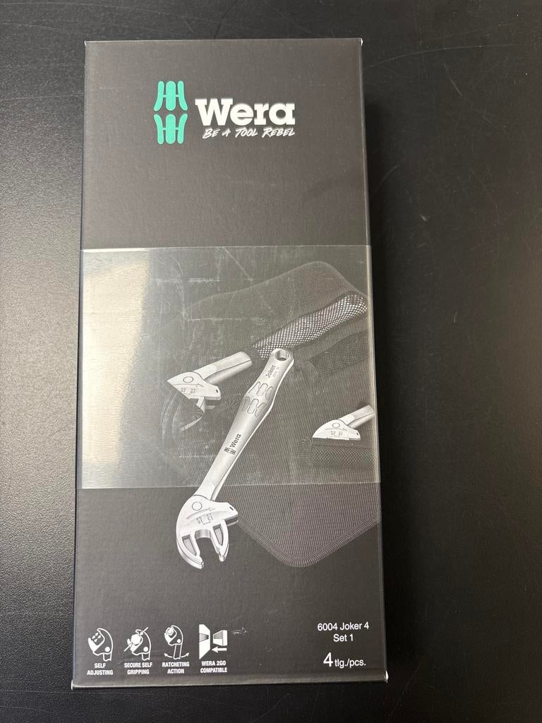 Wera 6004 Joker 4 Set 1 verstelbare steeksleutels nieuw, Doe-het-zelf en Verbouw, Gereedschap | Handgereedschap, Ophalen of Verzenden