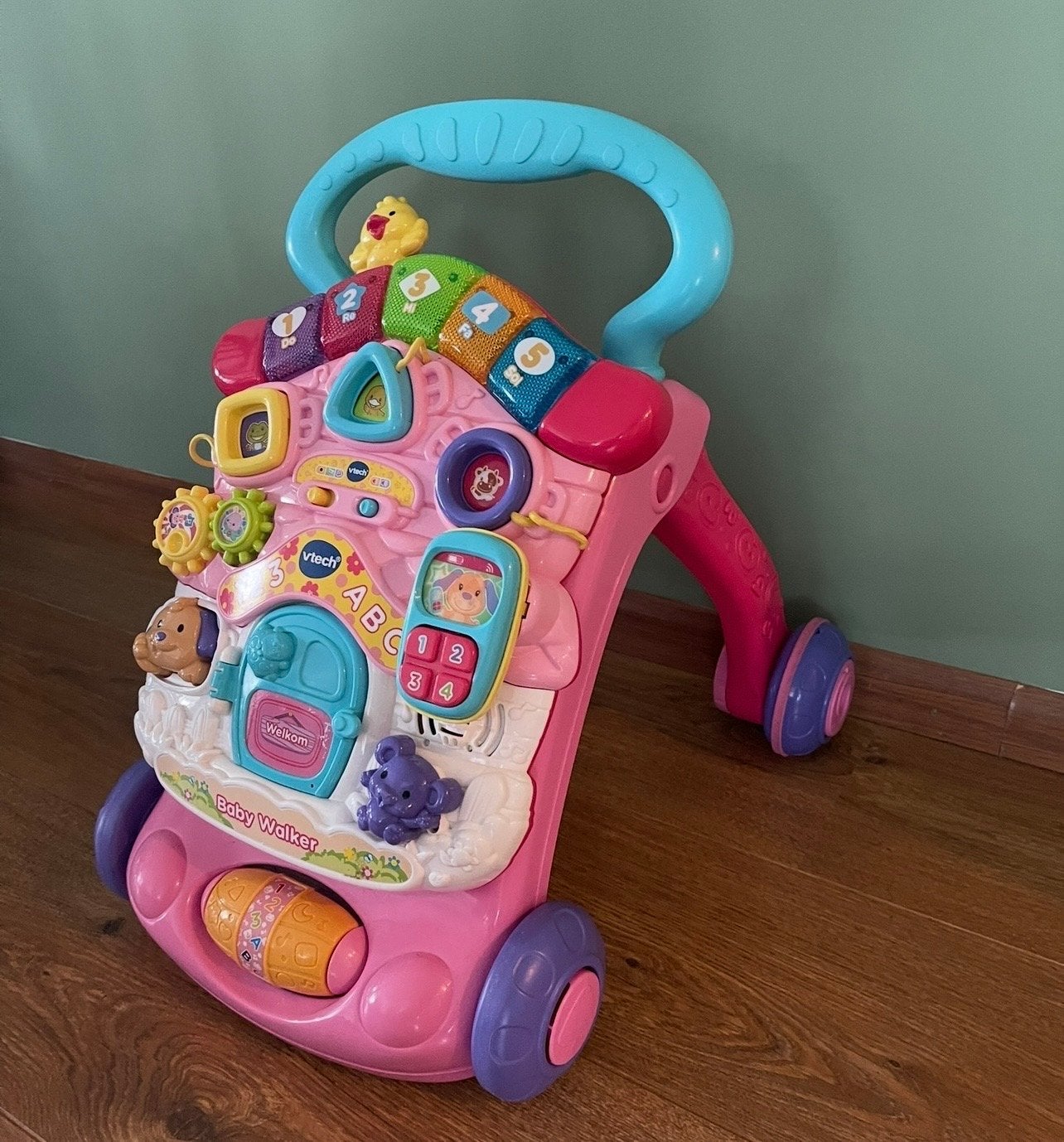 VTech Baby Walker Roze - Interactieve Loopwagen, Kinderen en Baby's, Ophalen, Zo goed als nieuw