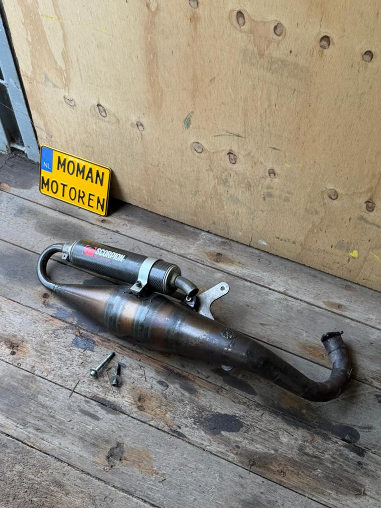 Jollymoto uitlaat met Scorpion demper 125 180, Ophalen of Verzenden, Uitlaat, Piaggio