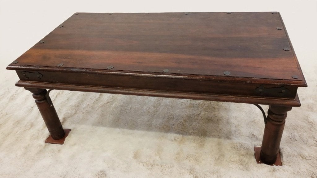 Salontafel - Bajot Stijl - Boho, Overige houtsoorten, Gebruikt, Boho, Ethnisch, Landelijk, Indiaas, Bajot, 100 tot 150 cm