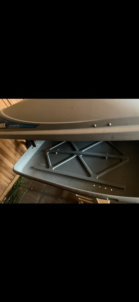 DAKKOFFER THULE OCÉANO 100 DAKDRAGERS GRATIS, Auto diversen, Dakkoffers, Ophalen, Gebruikt