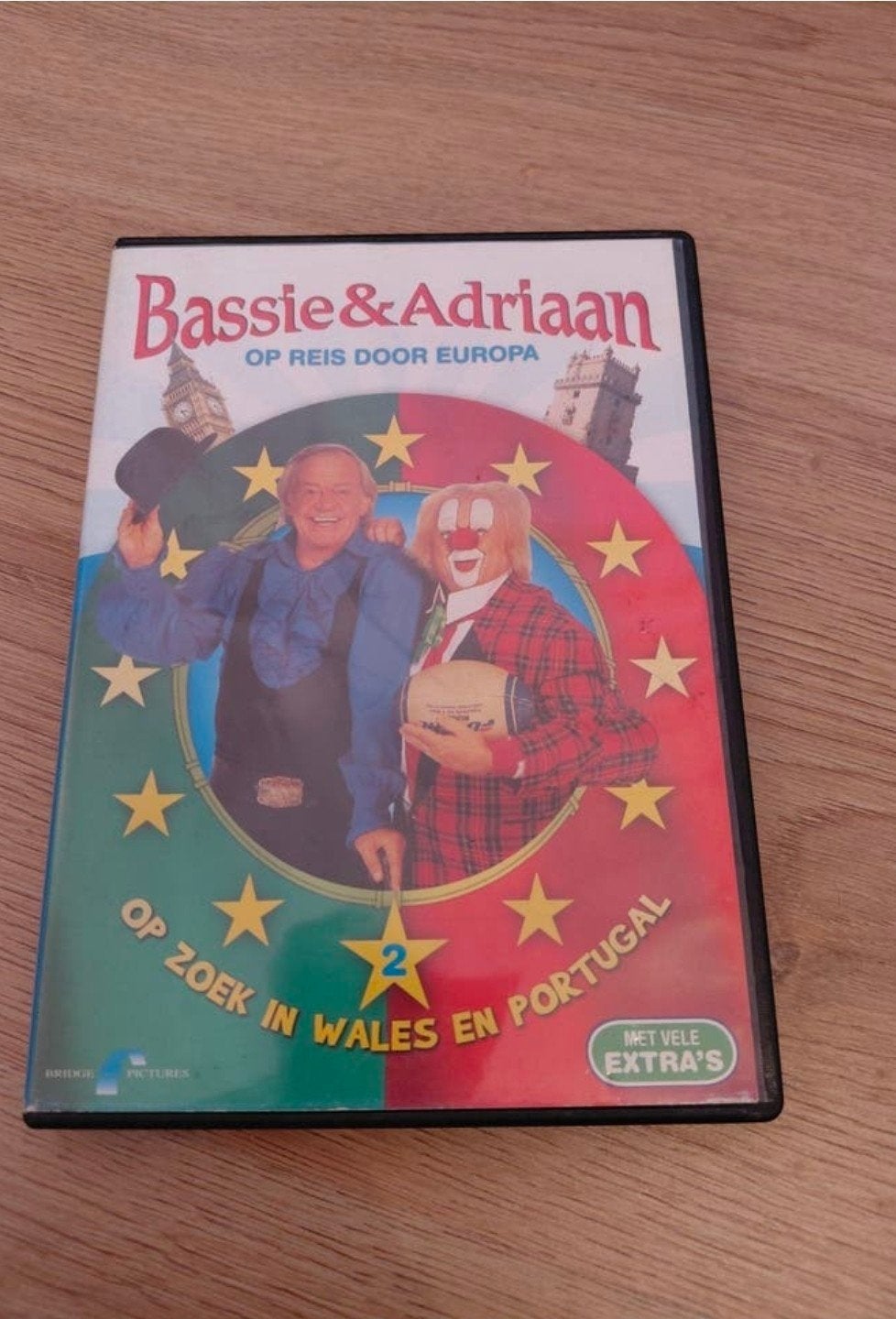 Bassie en Adriaan op reis door Europa 2 Wales Portugal dvd., Alle leeftijden, Tv-serie, Ophalen of Verzenden, Zo goed als nieuw
