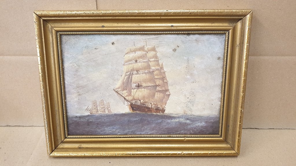 Denzil Smith - A Clipper on the open seas, mooi schilderij, Ophalen of Verzenden, Ingelijst, Maritiem / water