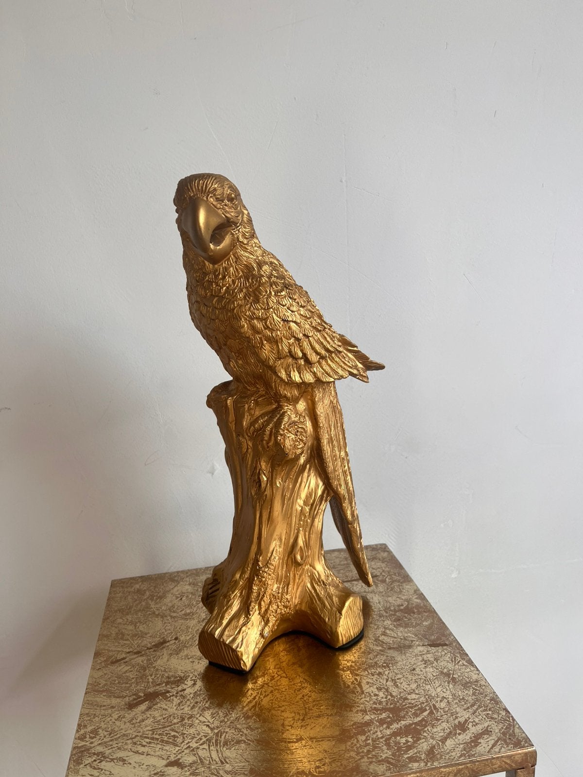 Gouden papegaai, Verzamelen, Beelden en Beeldjes, Ophalen, Zo goed als nieuw, Dier