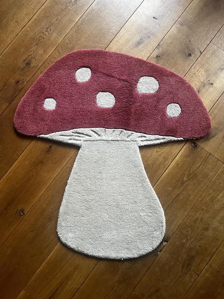 Bloomingville Mini Paddenstoel Vloerkleed, Ophalen, Zo goed als nieuw, Kleed of Kussen