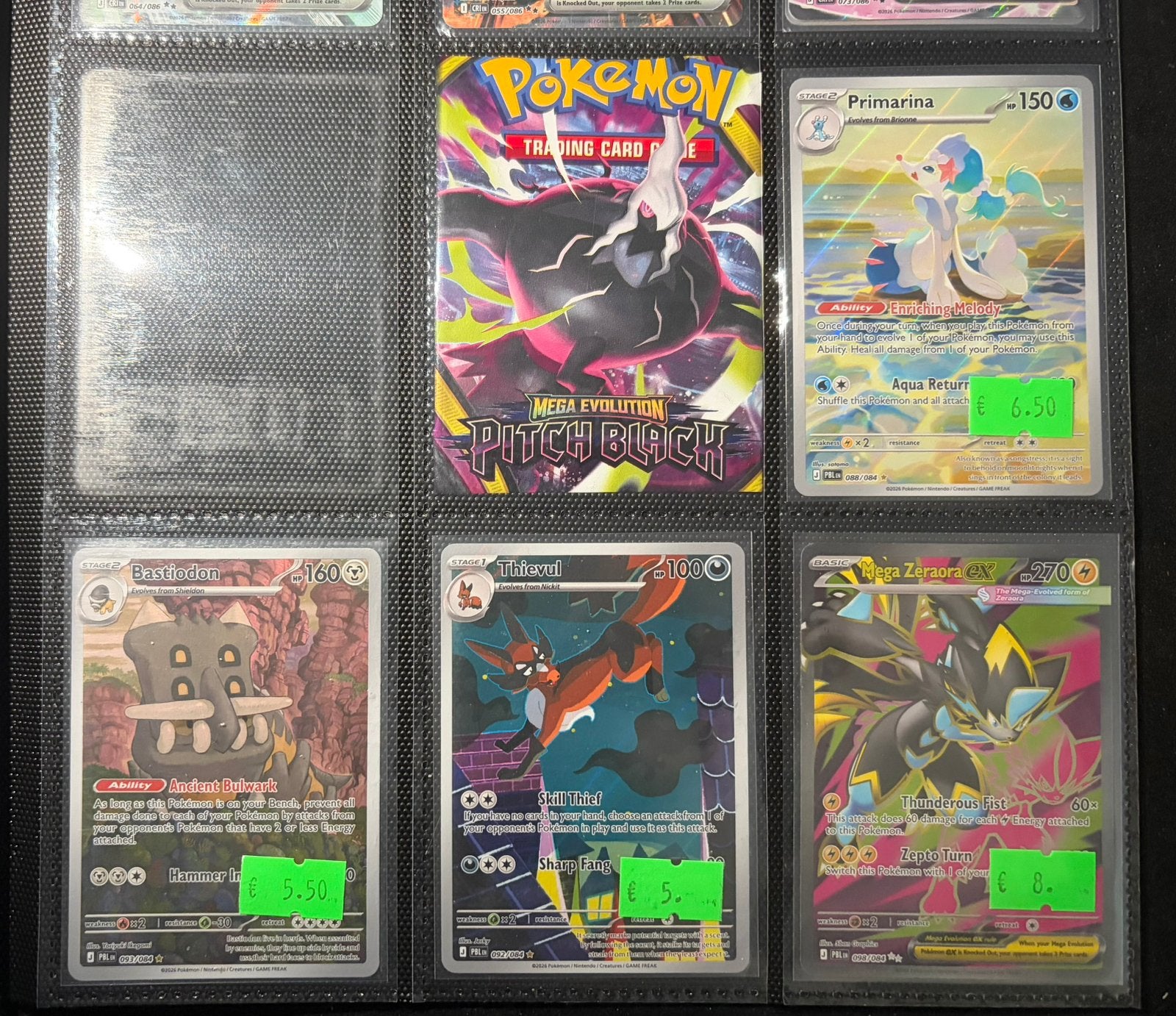 Pitch Black Hits Pokemon kaarten, Ophalen of Verzenden, Zo goed als nieuw, Meerdere kaarten