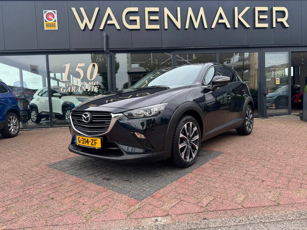 Mazda CX-3 2.0 SkyActiv-G 120 Sport Selected NAV|CAM|Carplay, Auto's, Mazda, Stof, Euro 6, 4 cilinders, Zwart