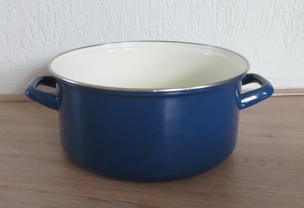 NIEUW Pan zonder deksel Blauw, Overige materialen, Nieuw, Ophalen of Verzenden, Kookpan