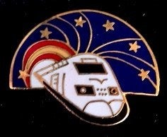 TGV Europa pin- wit-blauw emaille, Verzenden, Nieuw, Transport, Speldje of Pin