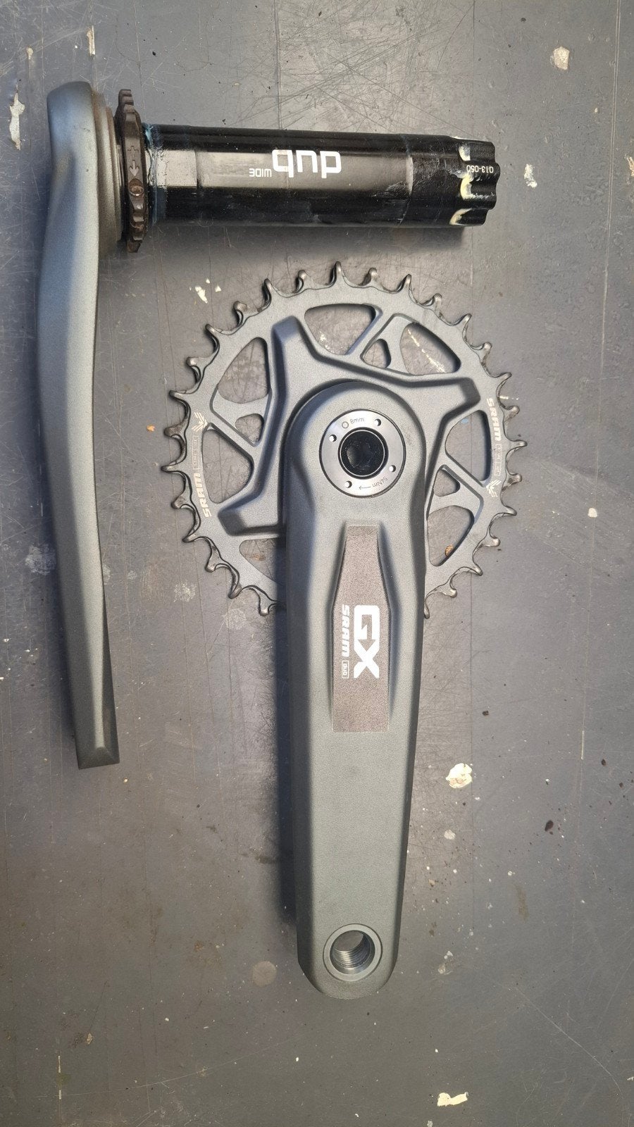 SRAM GX DUB Crankstel met 32T Kettingblad, Crankstel of Pedalen, Gebruikt, Ophalen of Verzenden, SRAM