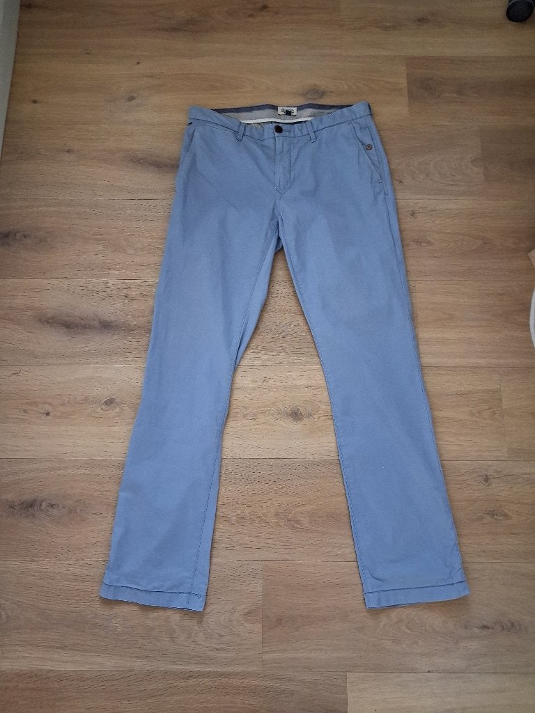 Tommy Hilfiger Chino Blauw W32 L34, Blauw, Tommy Hilfiger, Overige maten, Ophalen of Verzenden