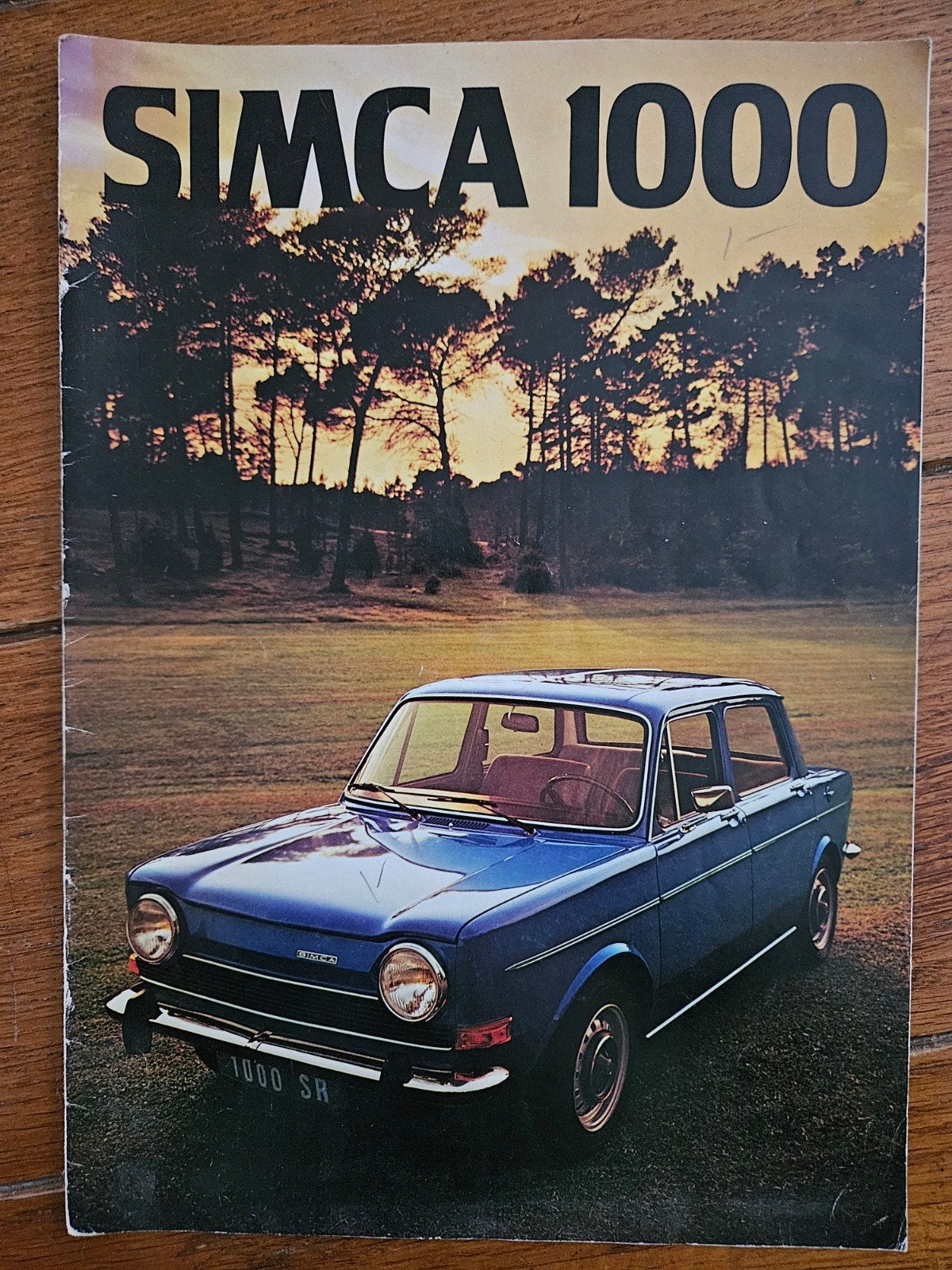 Simca 1000 Brochure (1970s), Ophalen of Verzenden, Gelezen, Overige merken, Simca