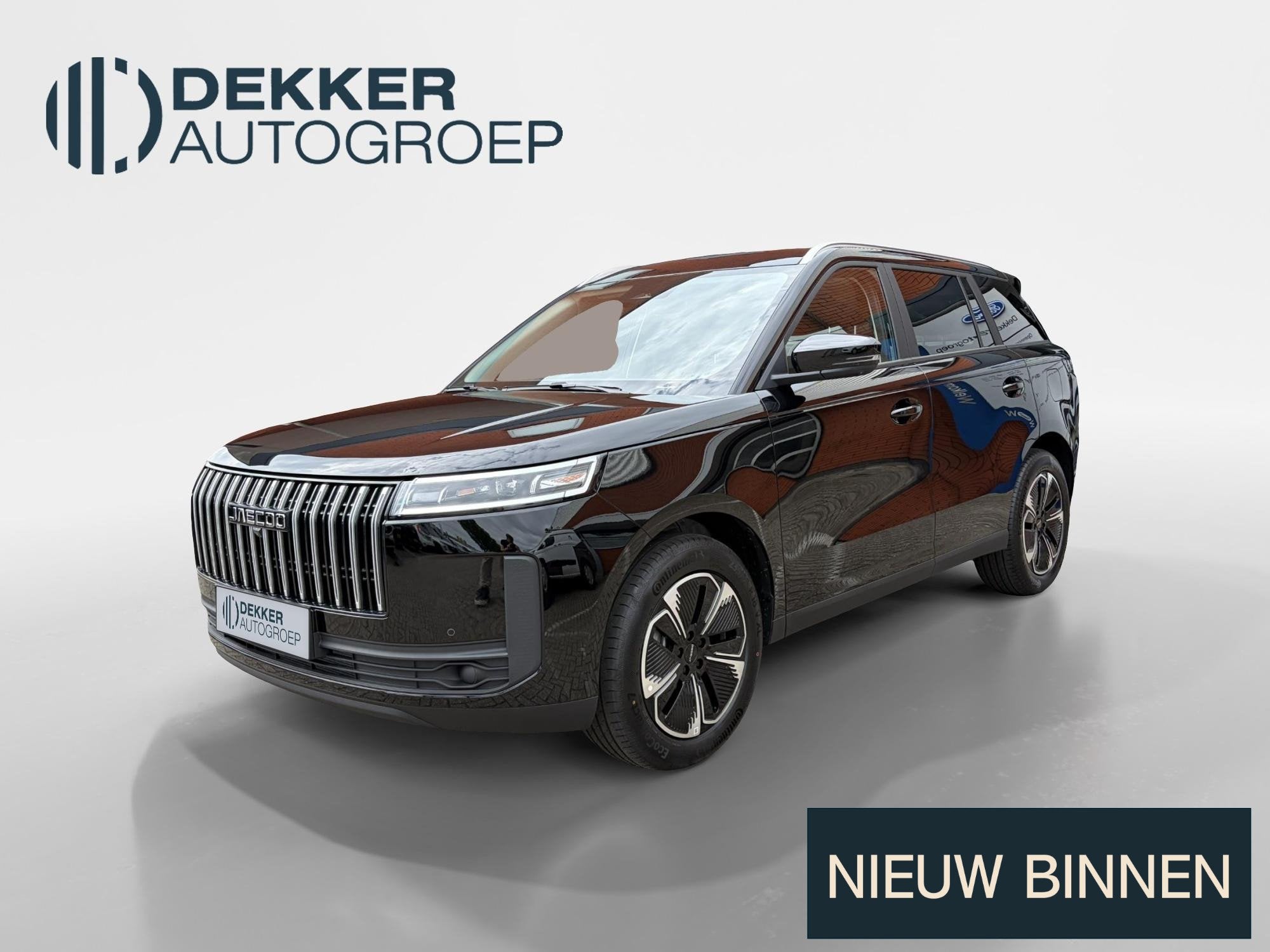 Jaecoo 5 1.5 T-GDi SHS-H Exclusive, Auto's, Gebruikt, 4 cilinders, 2 kWh, Zwart