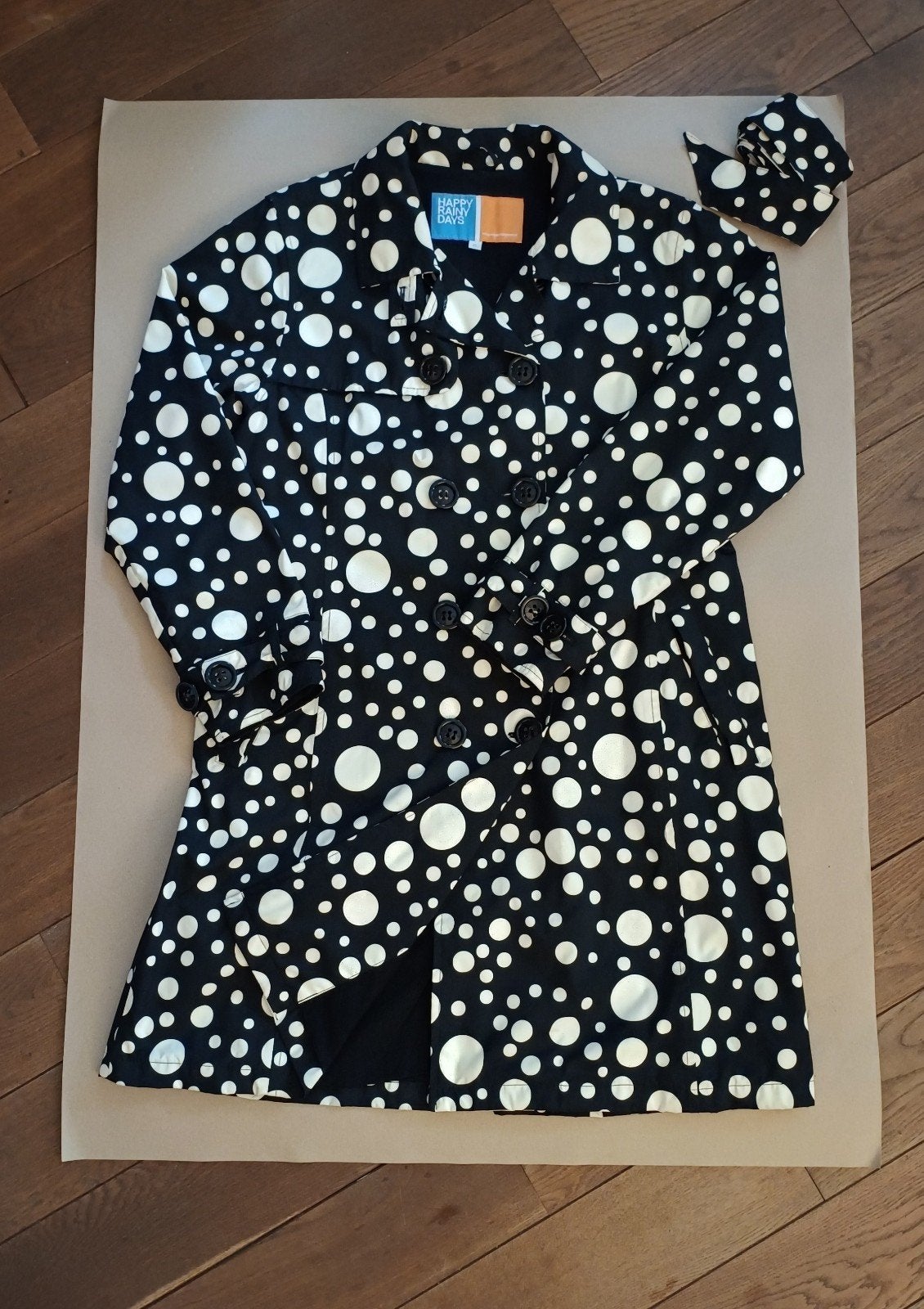 Regenjas / Trenchcoat Happy Rainy Days 
Happy Rainy Days, Zwart, Maat 46/48 (XL) of groter, Happy Rainy Days, Ophalen of Verzenden