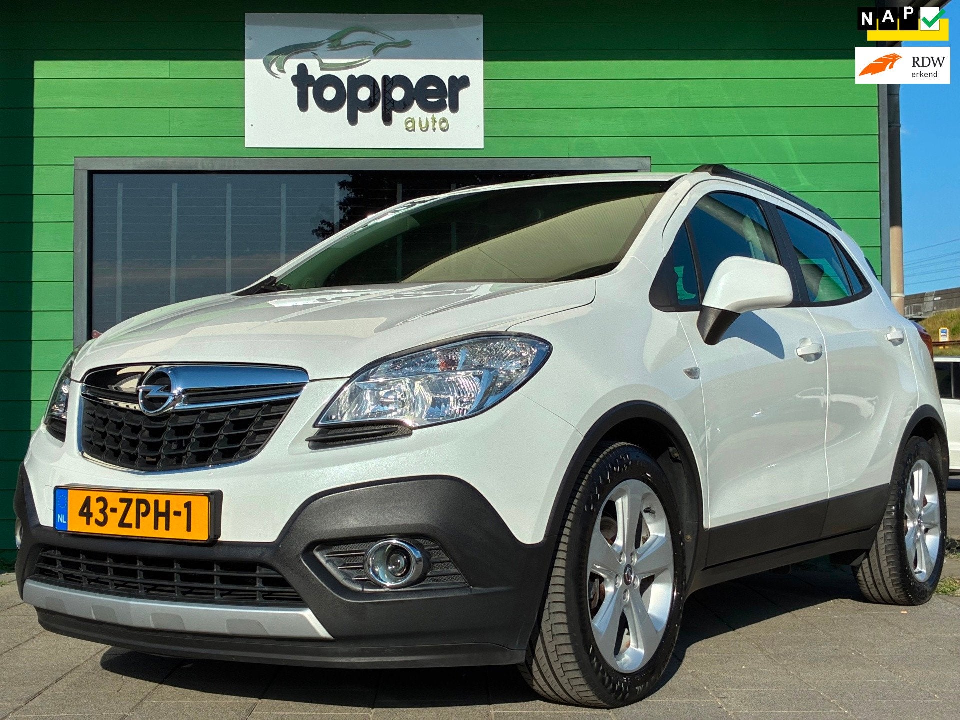 Opel Mokka 1.6 Edition|2e Eigenaar|D-riem v.v.|Navigatie|Cru, Auto's, Opel, Voorwielaandrijving, Euro 5, 15 km/l, Gebruikt