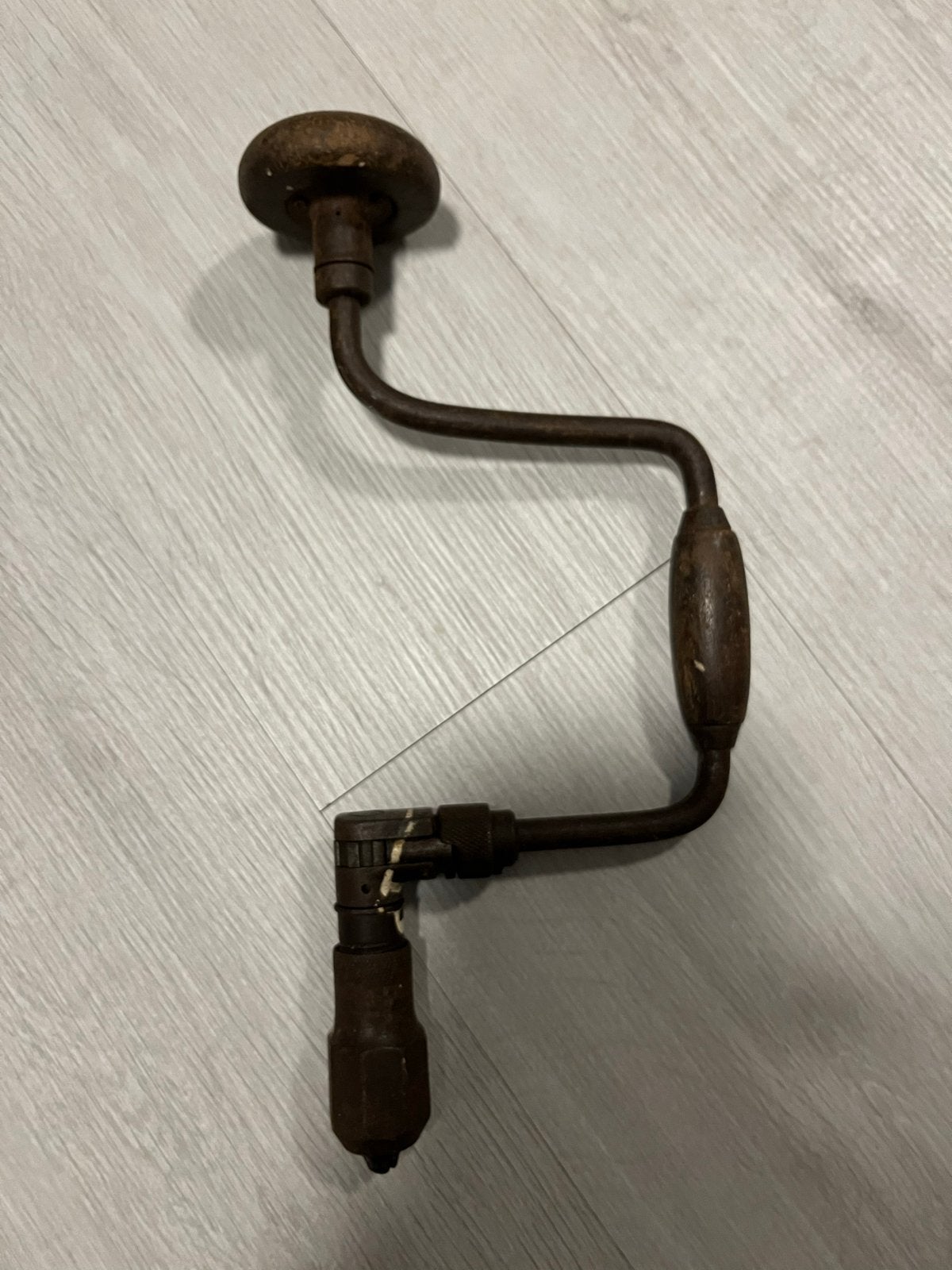 Antieke handboor - Vintage gereedschap, Ophalen of Verzenden
