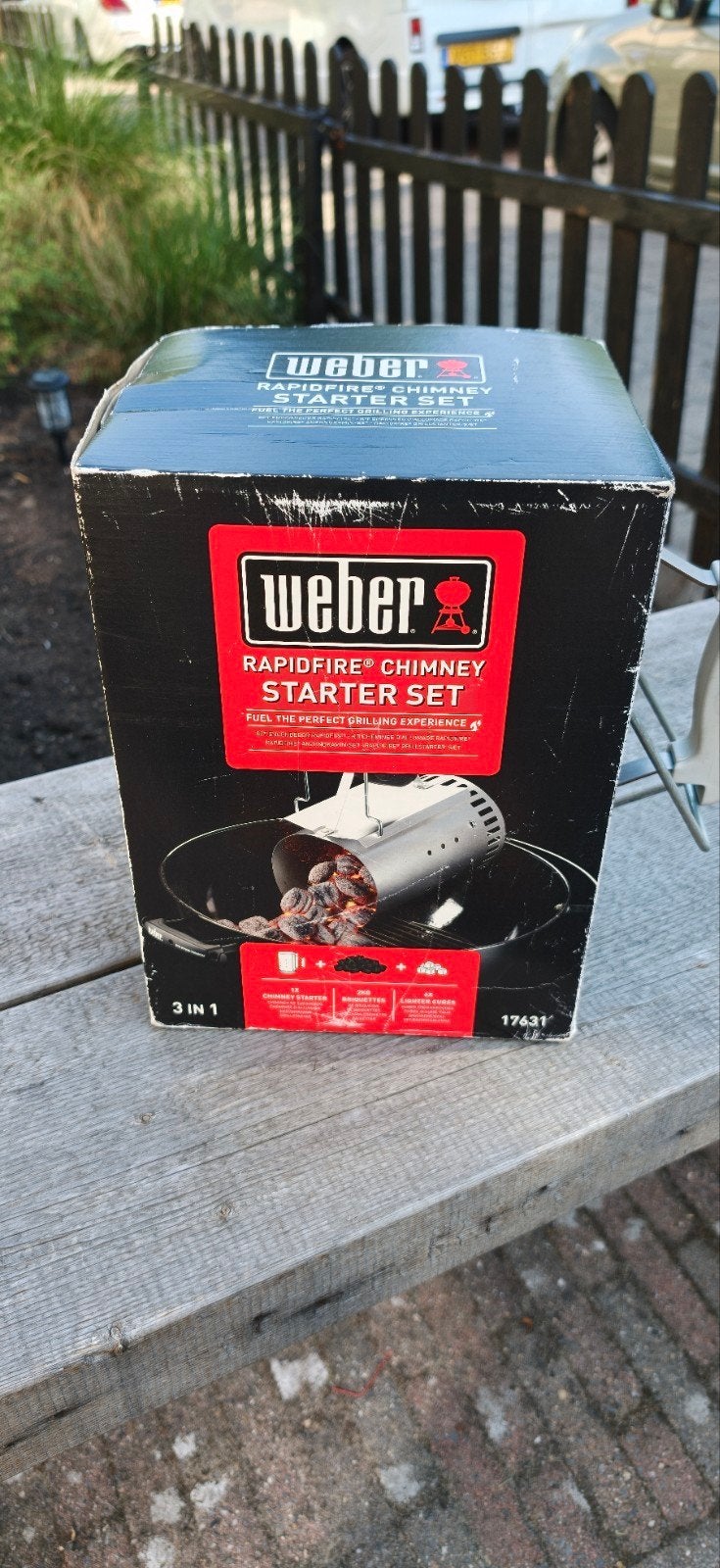 Weber Starter L, Ophalen of Verzenden, Zo goed als nieuw, WEBER BBQ, Met accessoires