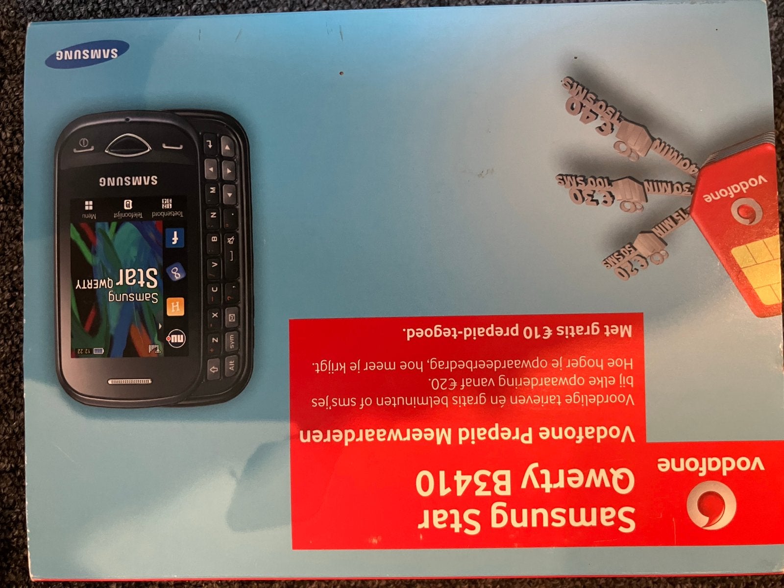 Samsung Star Qwerty B3410 mobiele telefoon, Gebruikt, Overige modellen, Zwart, Overige systemen
