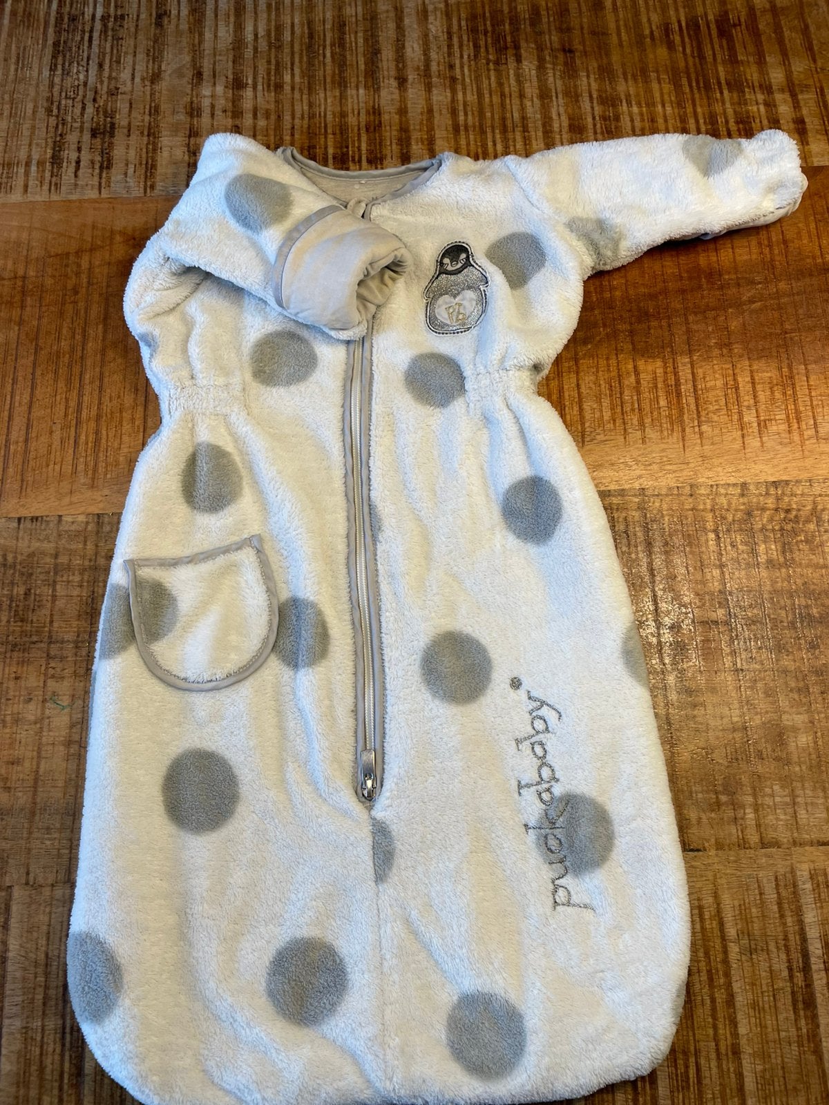 Puckababy Newborn slaapzak teddy 0-6 maanden, Wasbaar, Puckababy, Ophalen of Verzenden, Zo goed als nieuw
