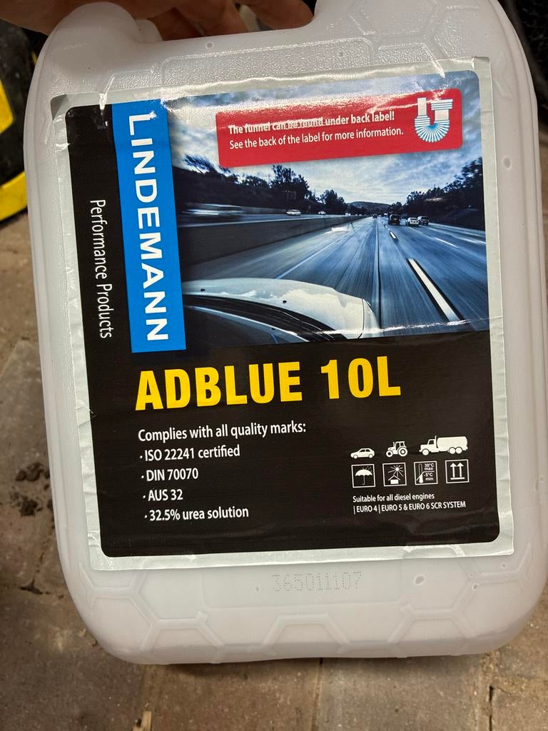 Nieuw: 2x10 liter Lindemann Adblue - Ongeopend, Ophalen