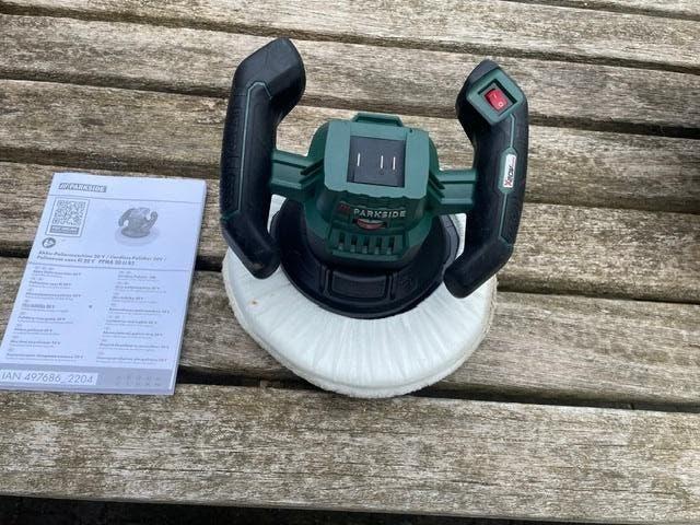 Te koop: Parkside Accu Poetsmachine, Ophalen of Verzenden, Zo goed als nieuw