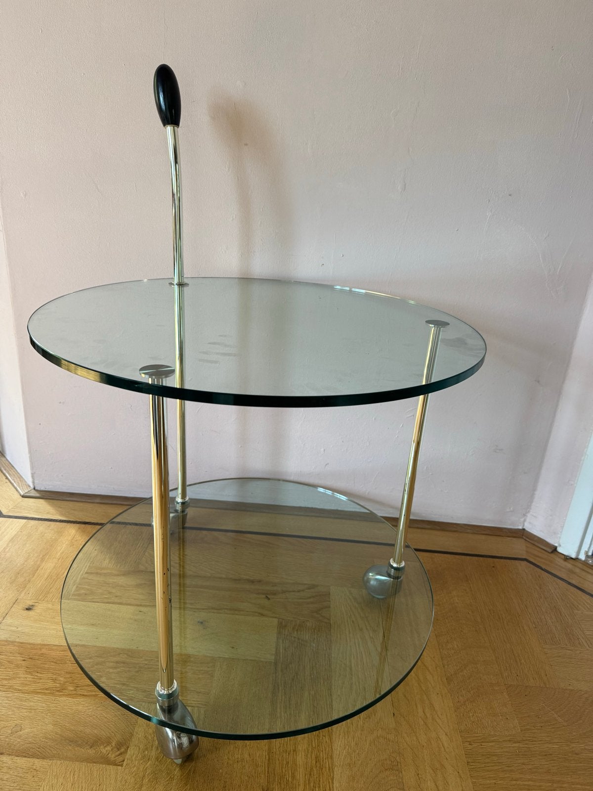 Vintage Chroom Cocktail Serveerwagen Design Jaren '70, Ophalen