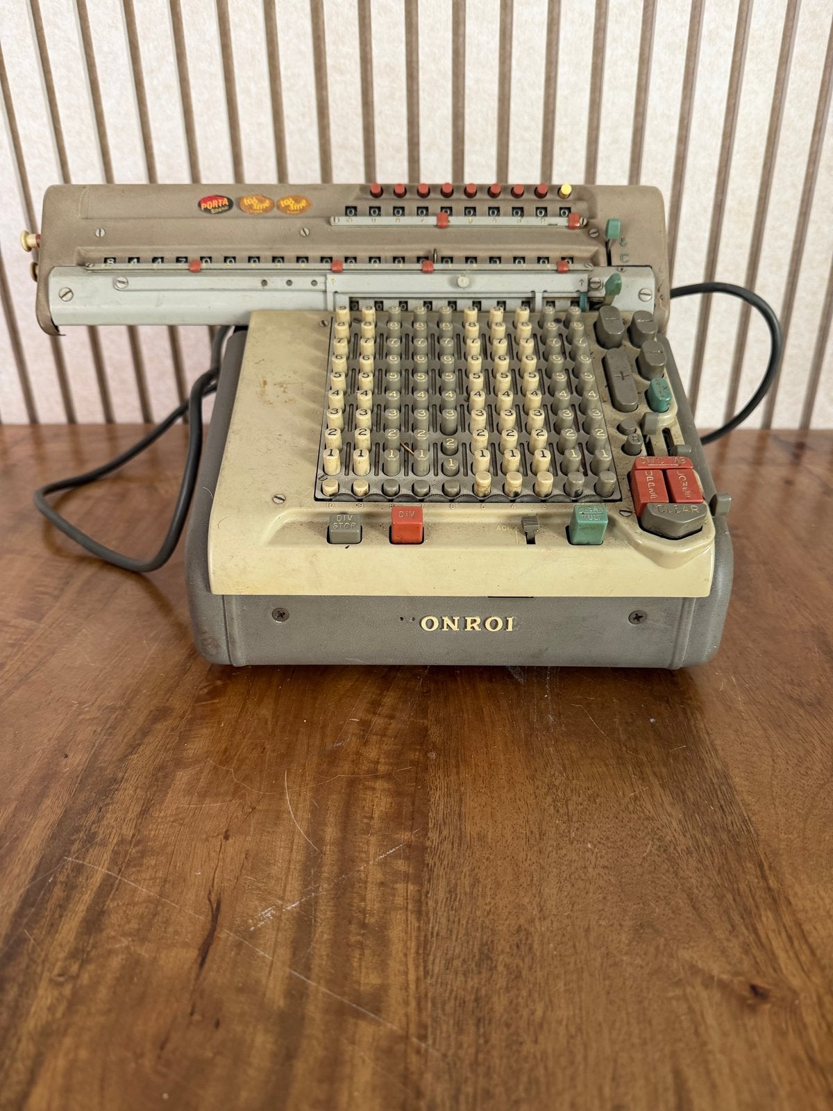 Vintage Monroe mechanische rekenmachine, ca. jaren 50, Ophalen
