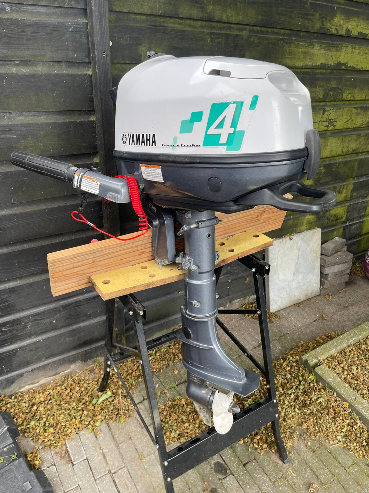 Yamaha 4 pk 4 takt bbm kortstaart, Watersport en Boten, Buiten- en Binnenboordmotoren, Ophalen, Gebruikt, Minder dan 5 pk, Viertaktmotor