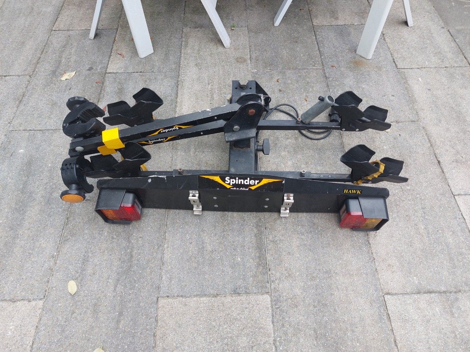 Spinder Hawk fietsendrager, Auto diversen, Fietsendragers, Ophalen, 2 fietsen, Gebruikt, Trekhaakdrager