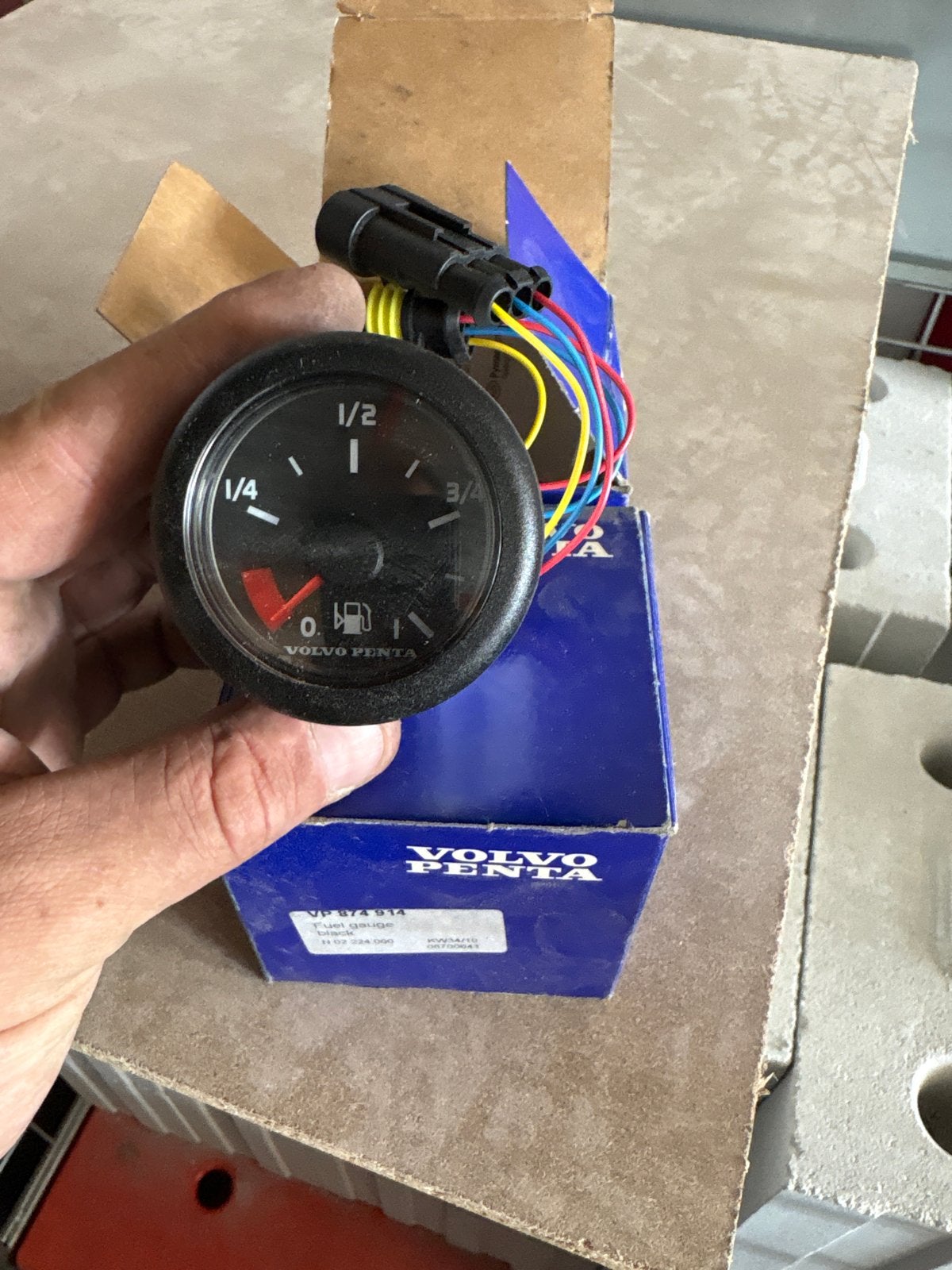 Volvo Penta Brandstofmeter Zwart - Nieuw in doos, Ophalen of Verzenden, Nieuw, Motor en Techniek