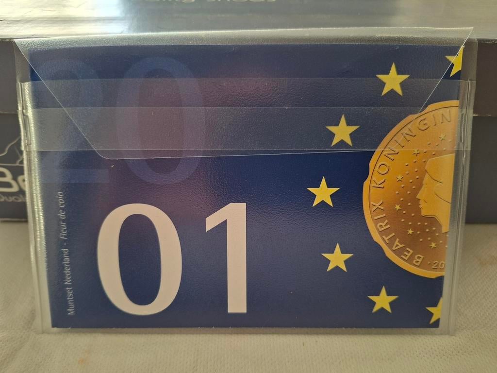 Muntset Nederland 2001 - Koningin Beatrix, Postzegels en Munten, Munten | Europa | Euromunten, Verzenden, Overige landen, Overige waardes