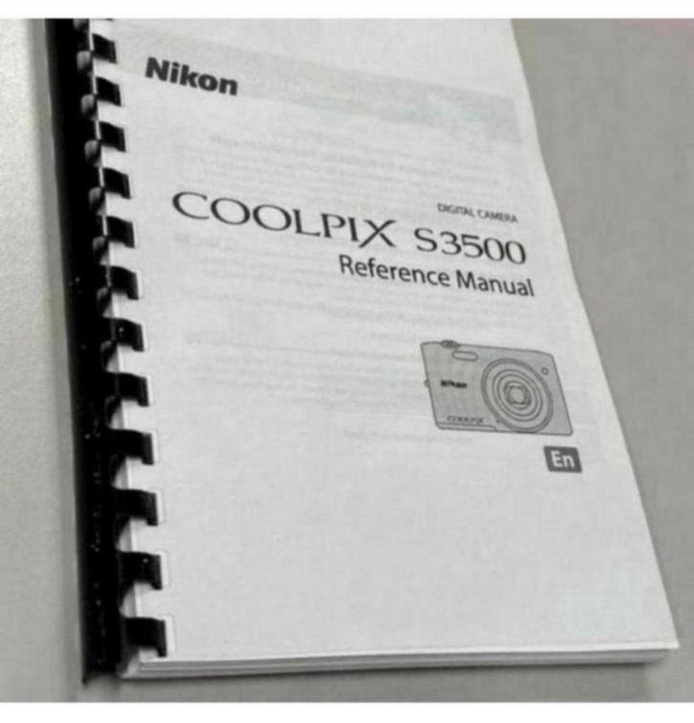 NIKON COOLPIX S3500 Camera uitgebreide handleiding - A5 xl, Overige typen, Ophalen of Verzenden, 1980 tot heden