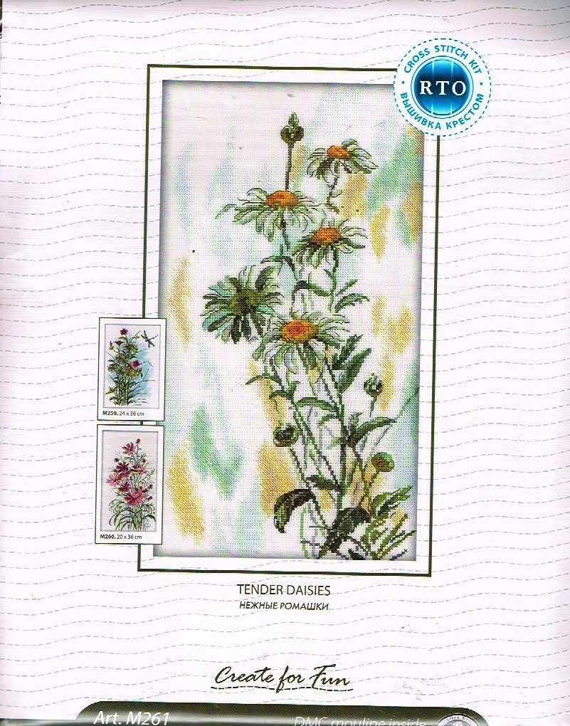 Cado RTO borduurpakket  TENDER DAISIES  261, Ophalen of Verzenden, Nieuw, Handborduren, Borduurpakket