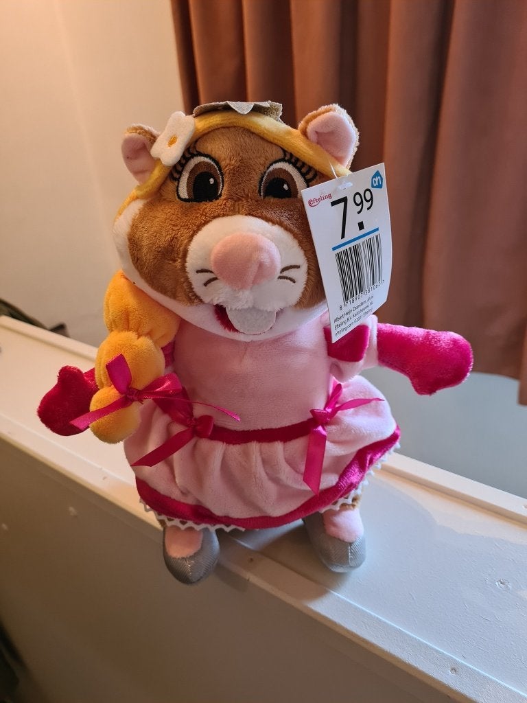 Efteling Hamster Knuffel - Prinses Pardijntje, Overige merken, Hamster, Nieuw, Ophalen of Verzenden