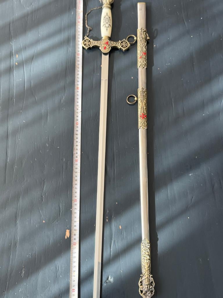 Vrijmetselaars sabel, Verzamelen, Ophalen of Verzenden, Landmacht, Duitsland, Zwaard of Sabel