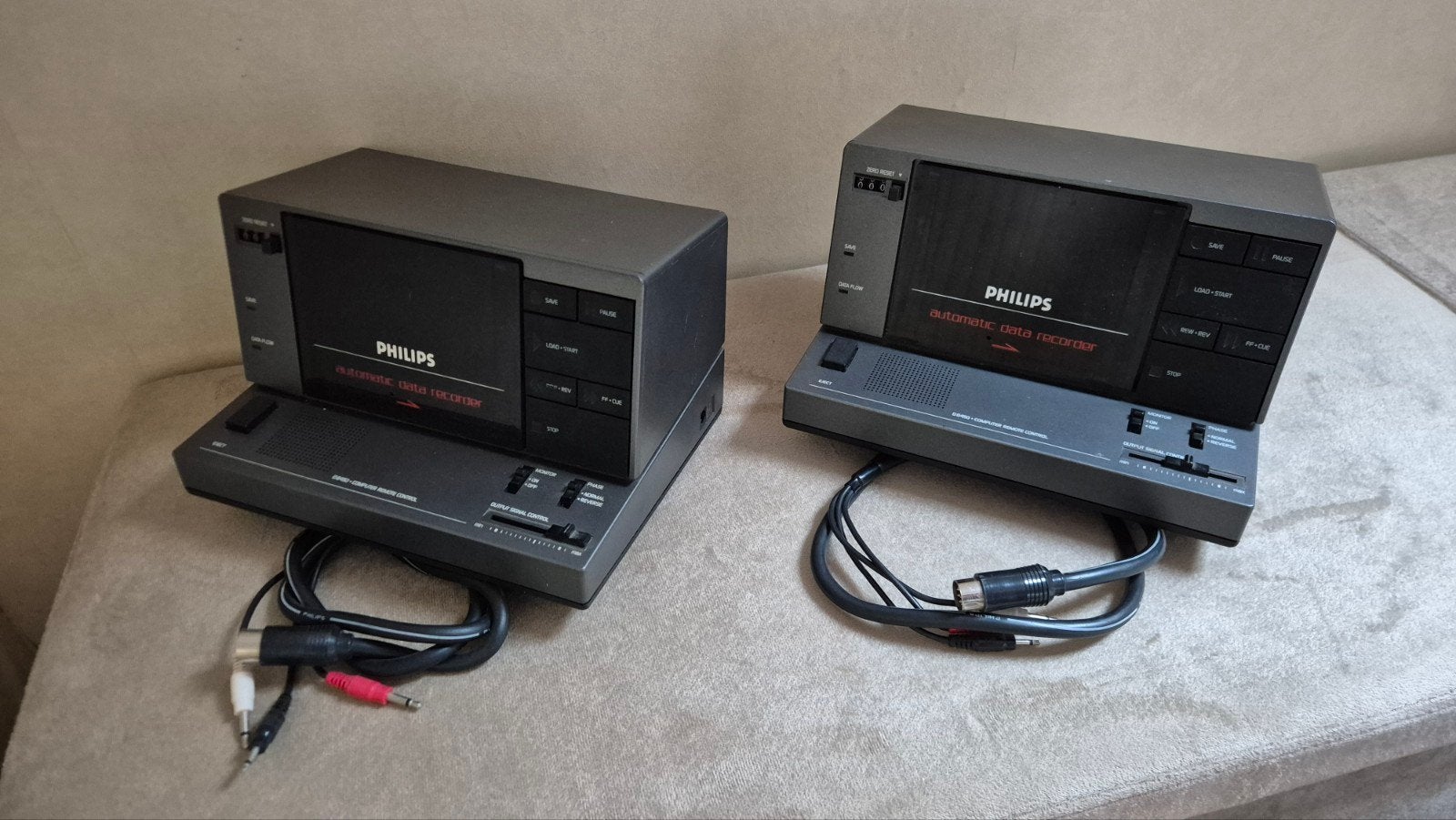2x Defecte Philips D6450/30P MSX Datarecorder (tandwiel), Ophalen of Verzenden, PHILIPS MSX
