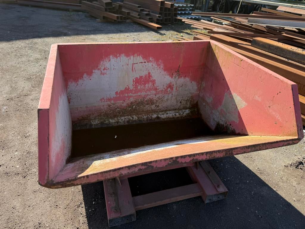 Indapp TKB 1200 kipbak / kiepbak heftruck 1,2 m3, Ophalen