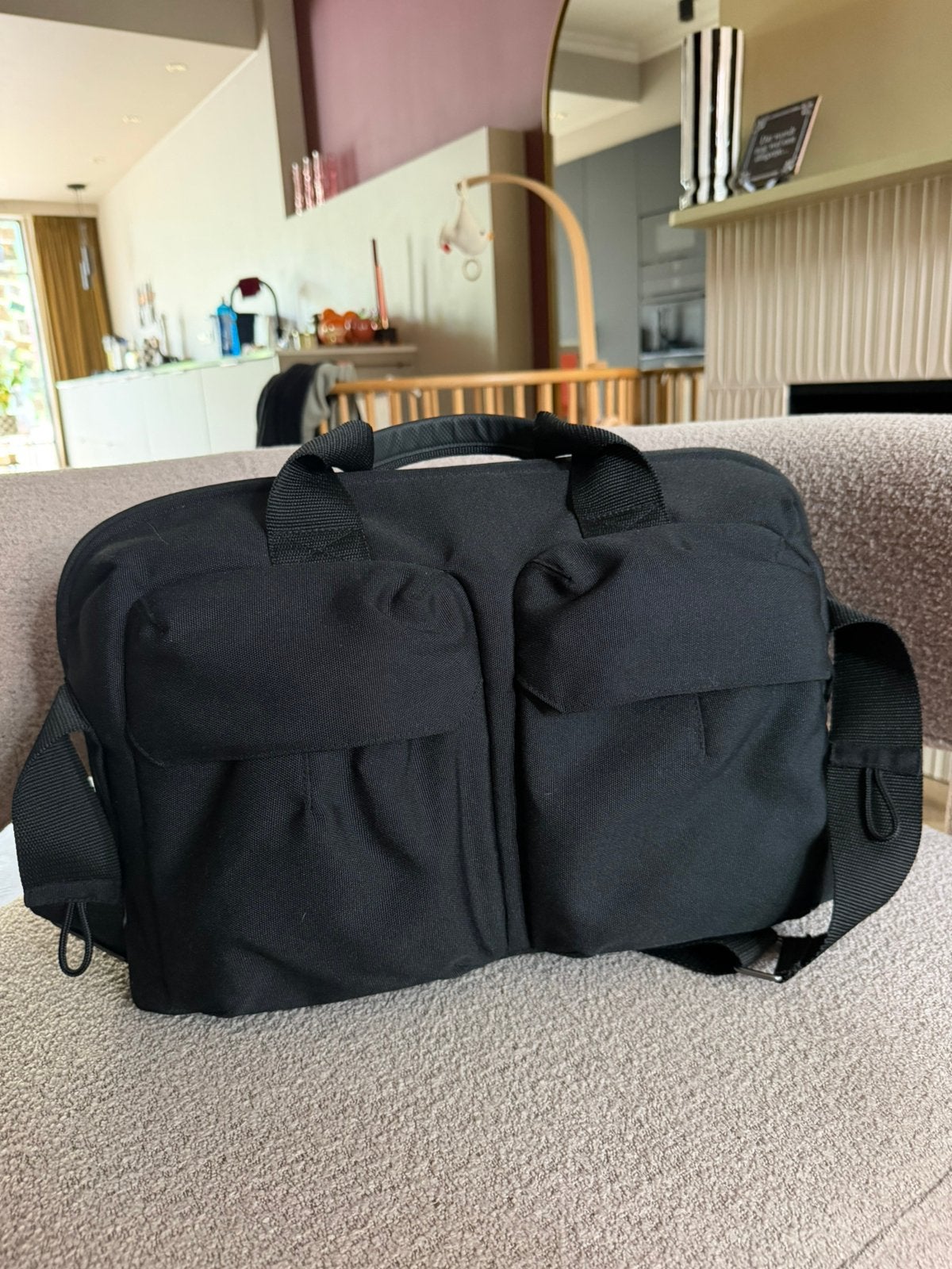 Joolz luiertas space black (1x gebruikt), Verzorgingstas, Joolz, Zwart, Schoudertas functie