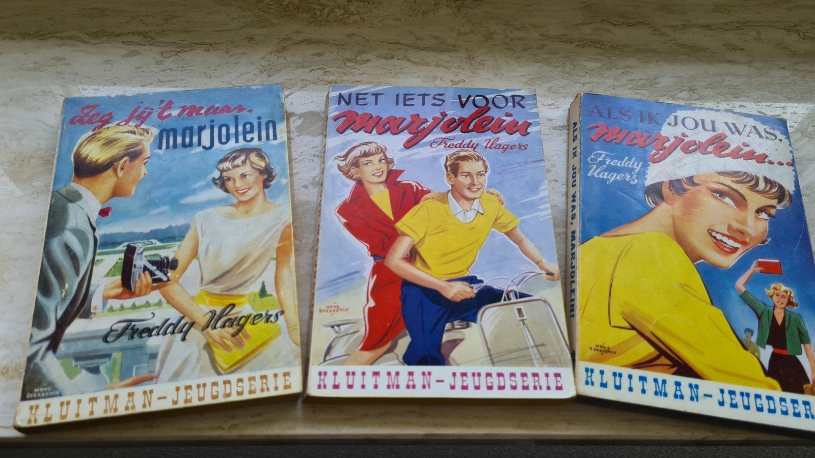 3 Marjoleintje-van-het-pleintje boeken. Nostalgie!, Ophalen of Verzenden