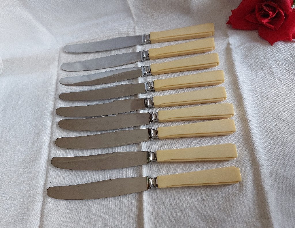 Gero model 56 Nordique Ivorna heft | 9 x dinermes 1 slijper, Verzenden