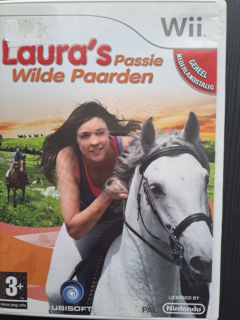 Wii spel - Laura's passie - Wilde paarden, Avontuur en Actie, 1 speler, Ophalen of Verzenden, Zo goed als nieuw