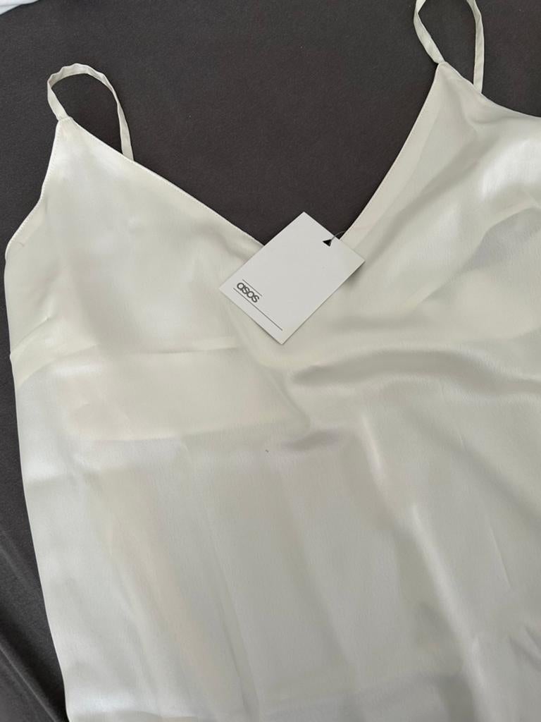 Top satijn  nieuw 42-44 creme, Overige kleuren, Verzenden, Maat 42/44 (L), Nieuw